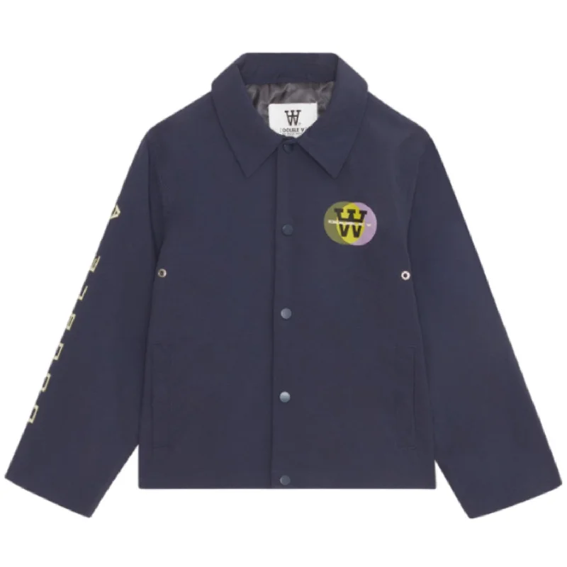 Wood Wood Navy Tommy Eclipse Coach Jacket