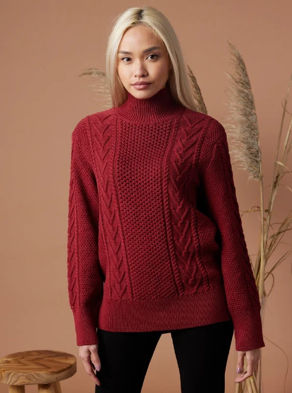 Dallas Sweater - Ruby