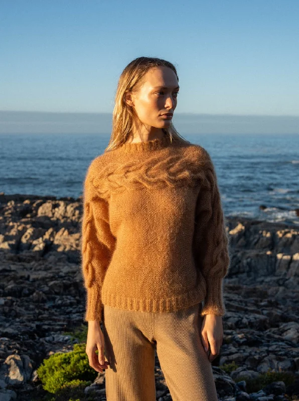 Jūra Merino Wool Sweater - Nutmeg