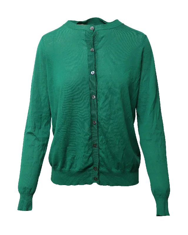 Marni Button-down Cardigan in Green Cotton