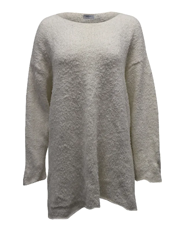 Marques Almeida Oversized Sweater in Cream Linen