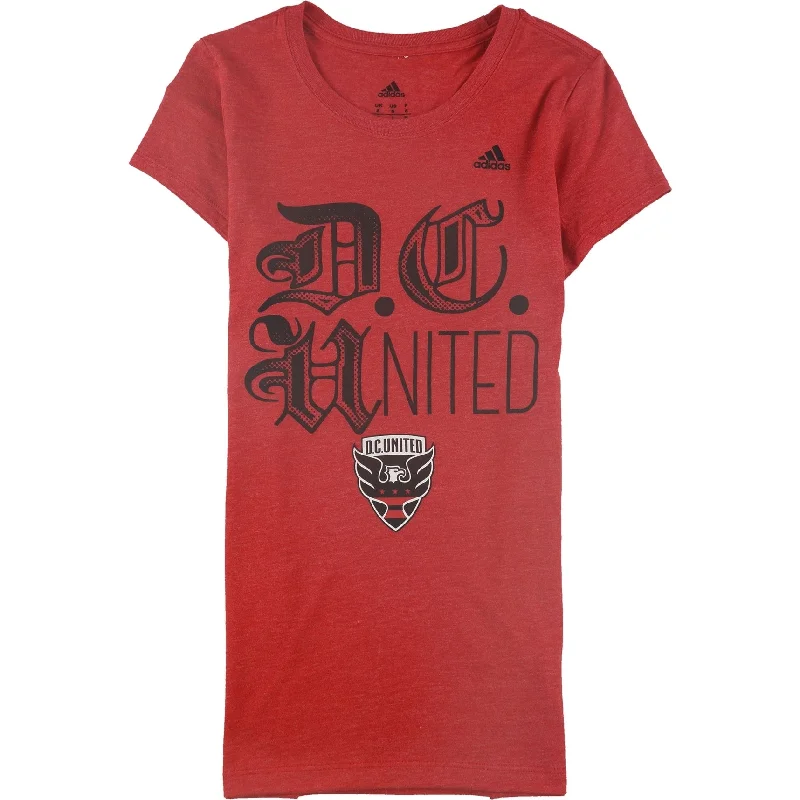 Adidas Womens D.C. United Graphic T-Shirt, Red, Small