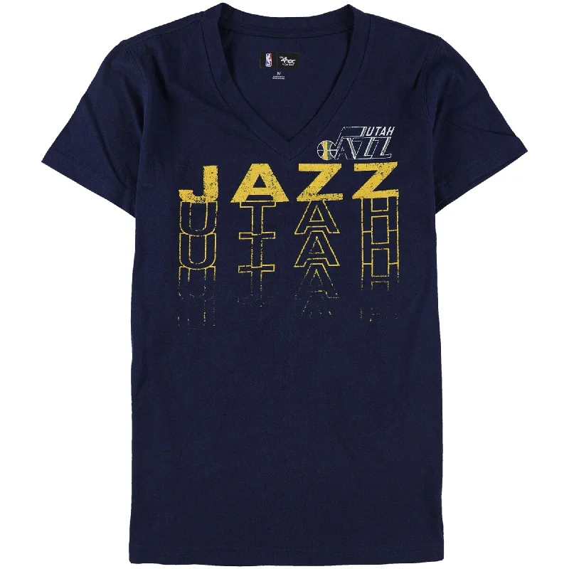 G-III Sports Womens Utah Jazz Graphic T-Shirt, Blue, Medium