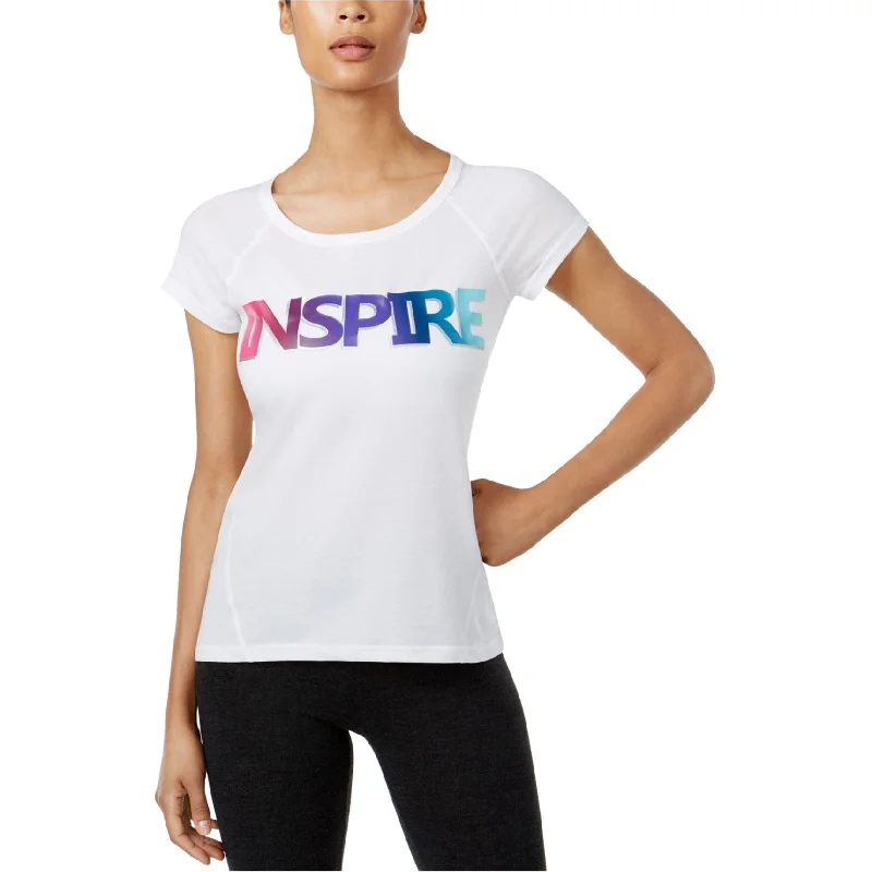 Ideology Womens Inspire Graphic T-Shirt, White, X-Small