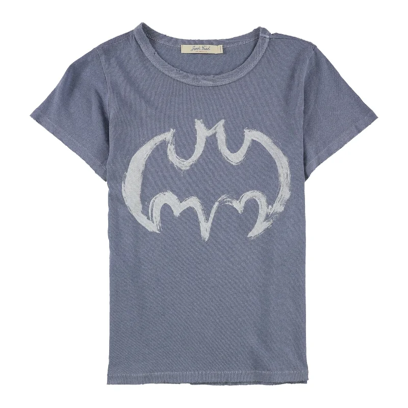 Junk Food Womens Batman Logo Graphic T-Shirt, Blue, X-Small