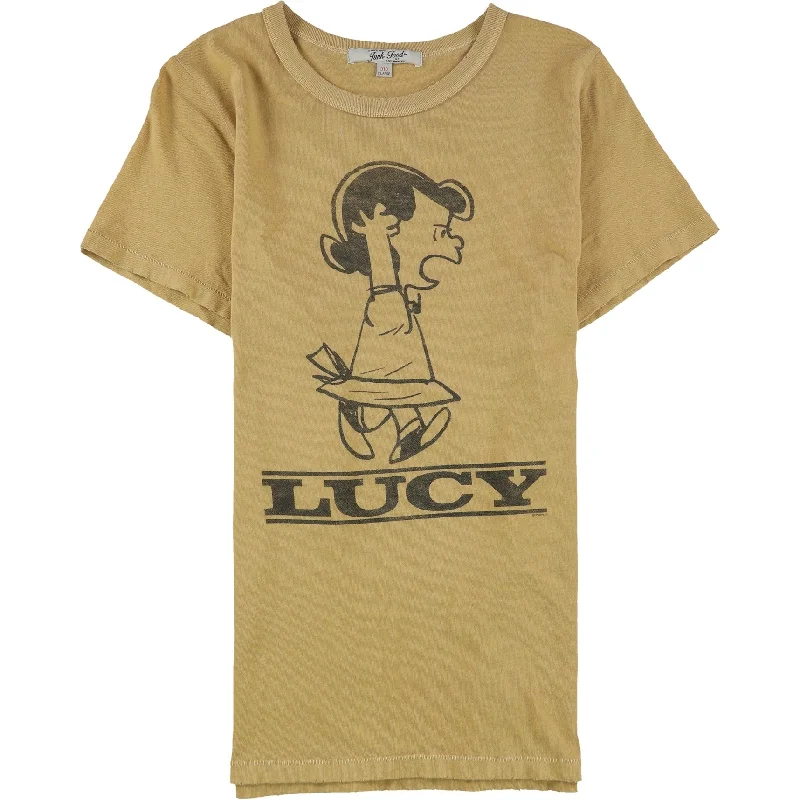 Junk Food Womens Lucy Graphic T-Shirt, Brown, X-Small