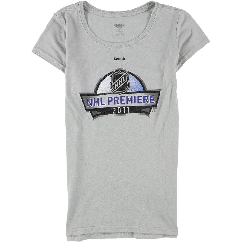 Reebok Womens NHL Premiere 2011 Graphic T-Shirt, Grey, Small