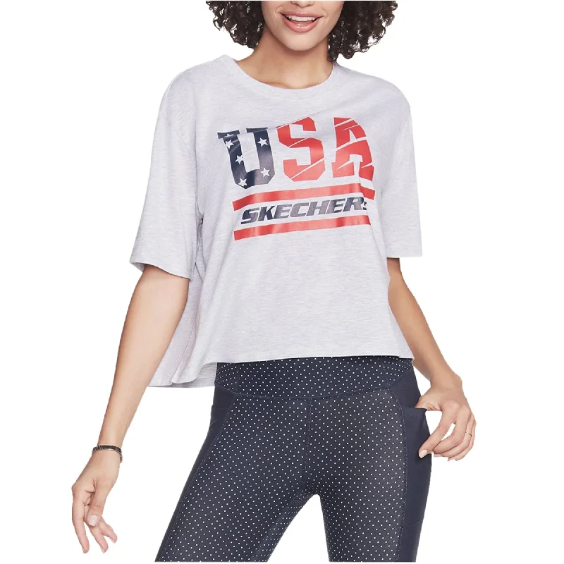 Skechers Womens Usa Graphic T-Shirt