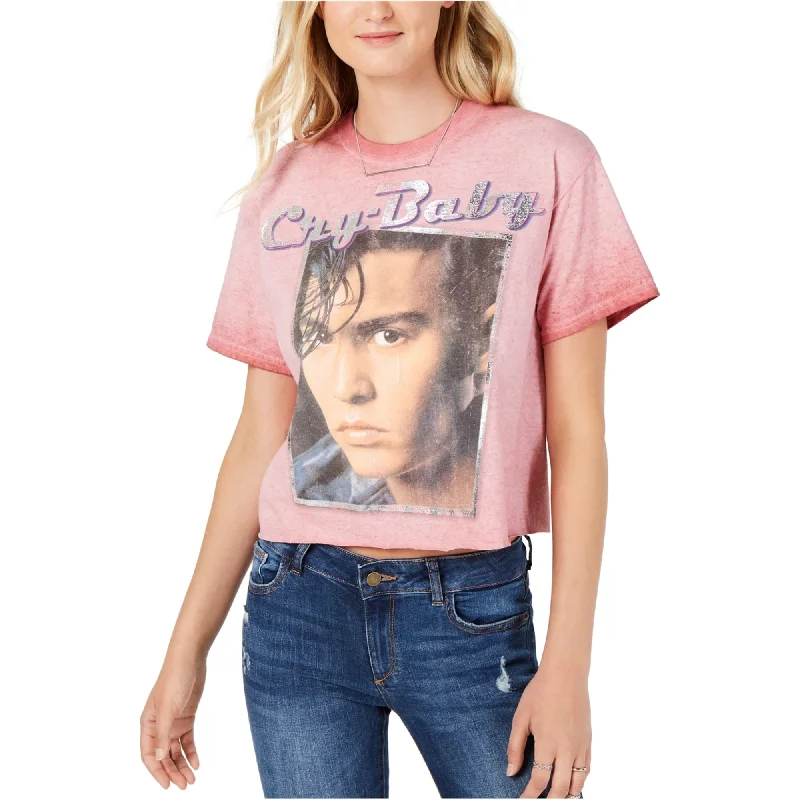 True Vintage Womens Cry-Baby Graphic T-Shirt, Pink, X-Small