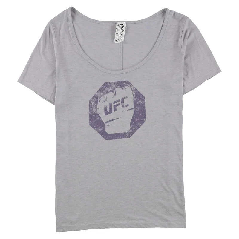 Ufc Womens Distressed Logo Graphic T-Shirt