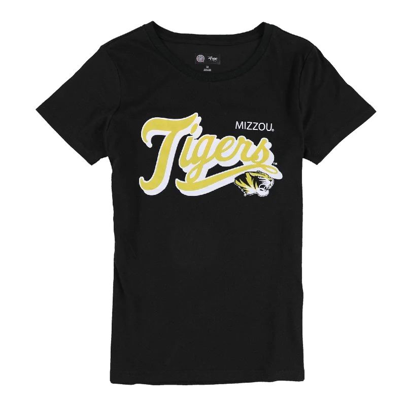 G-III Sports Womens University of Missouri Mizzou Tigers Graphic T-Shirt, Black, Medium