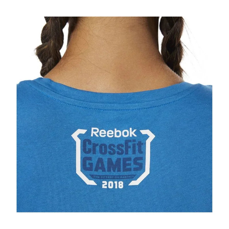 Reebok Womens CrossFit Graphic T-Shirt, Blue, Small