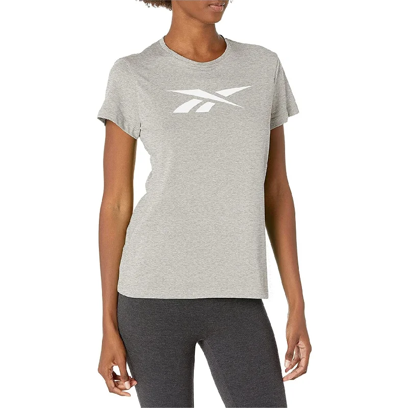 Reebok Womens Vector Graphic T-Shirt, Grey, X-Small