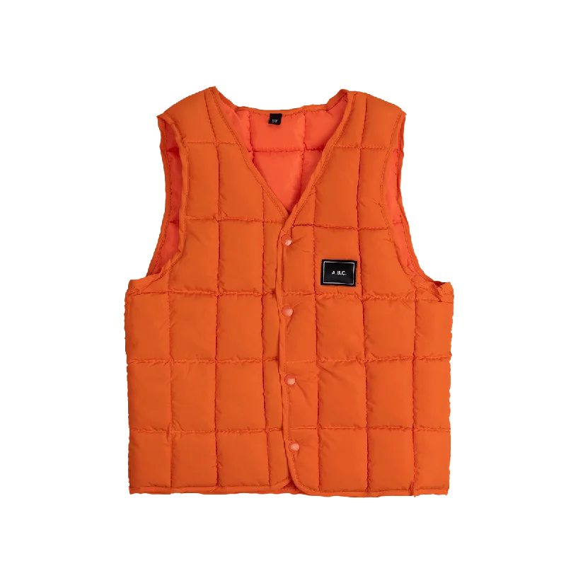 ABC PUFF VEST (ORANGE)