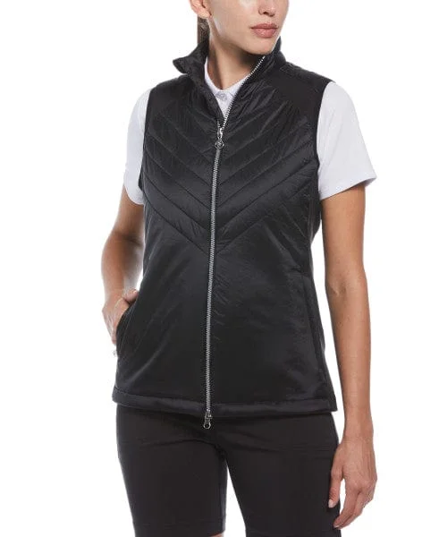 Womens Engineered Chev Quilted Vest