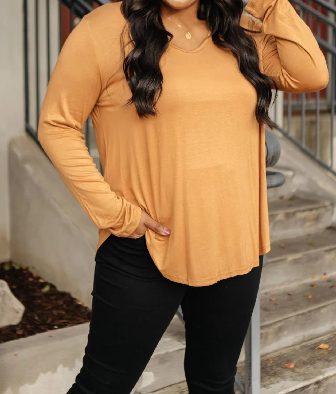 The Wendi Top In Harvest Orange