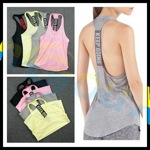 women Gym sports vest Sleeveless shirt