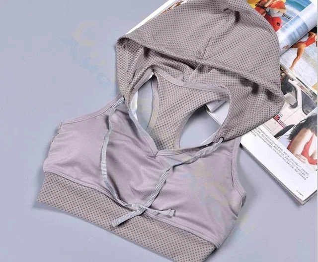 Hooded bra  Gray