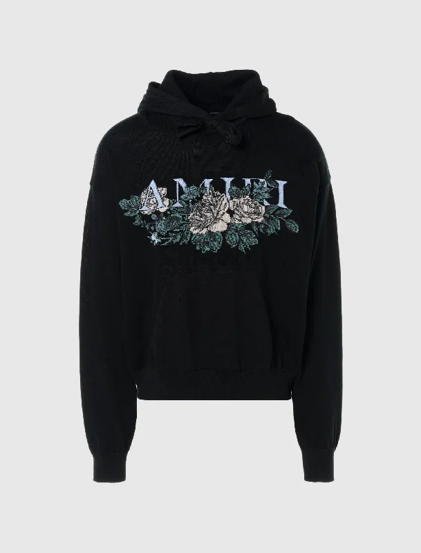 FLORAL LOGO HOODIE