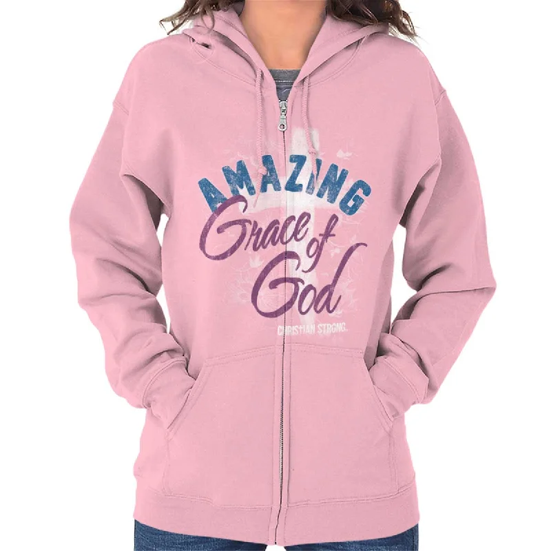 Grace of God Zip Hoodie