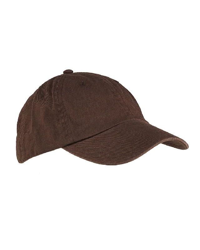 Big Accessories BX005 6-Panel Washed Twill Low-Profile Cap