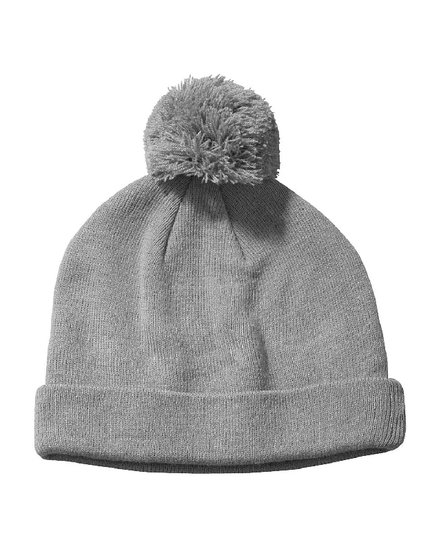 Big Accessories BX028 Knit Pom Beanie