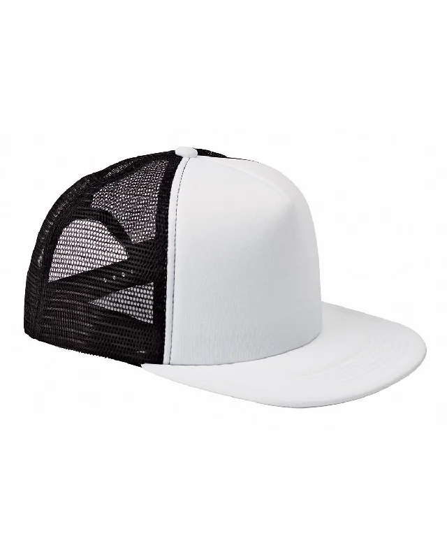 Big Accessories BX030 5-Panel Foam Front Trucker Cap