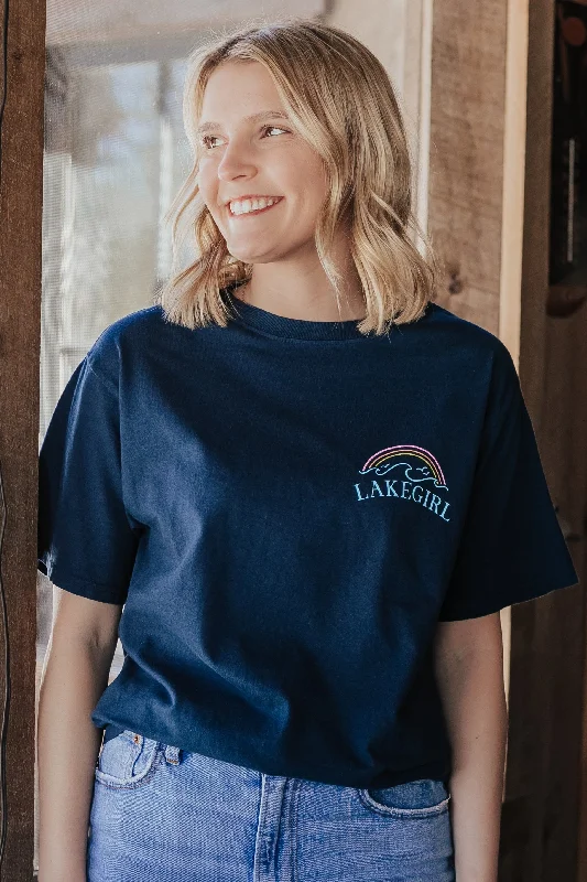 Lakegirl Ringspun Short Sleeve in Navy