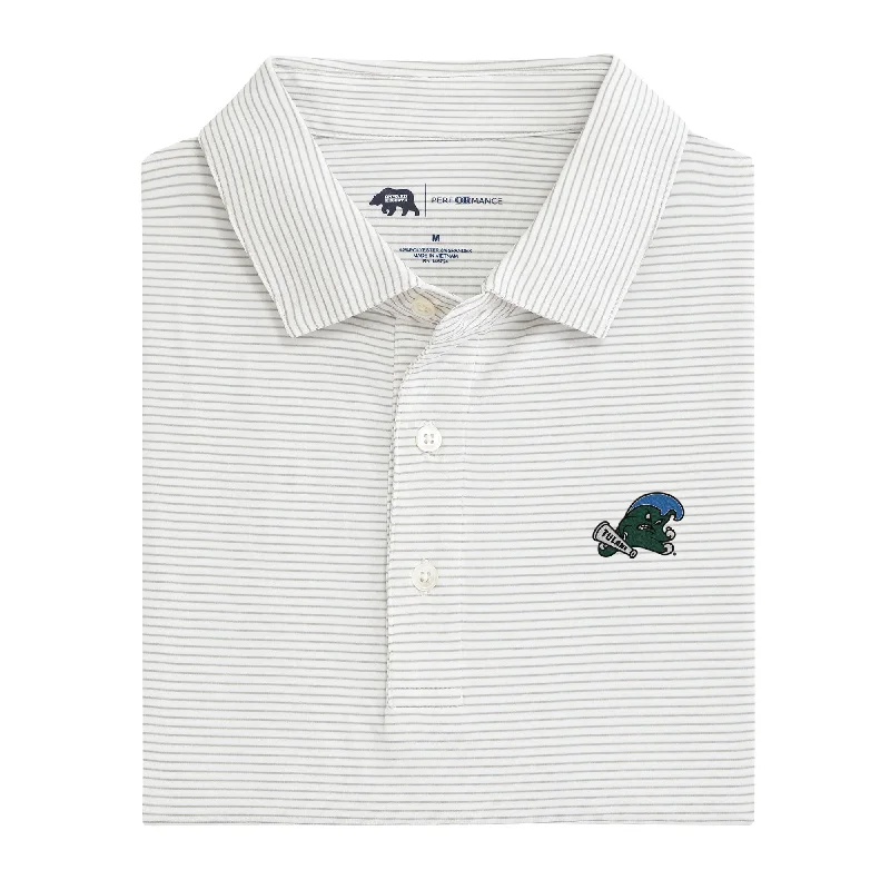 Birdie Stripe Tulane Performance Polo