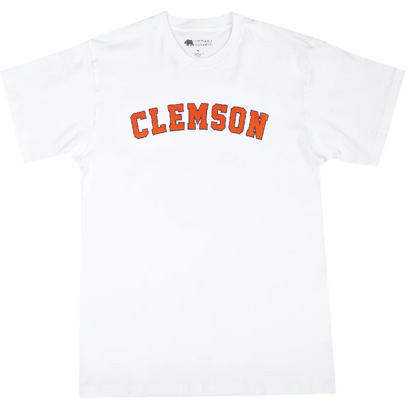 Clemson Flocked Collegiate Short Sleeve Tee