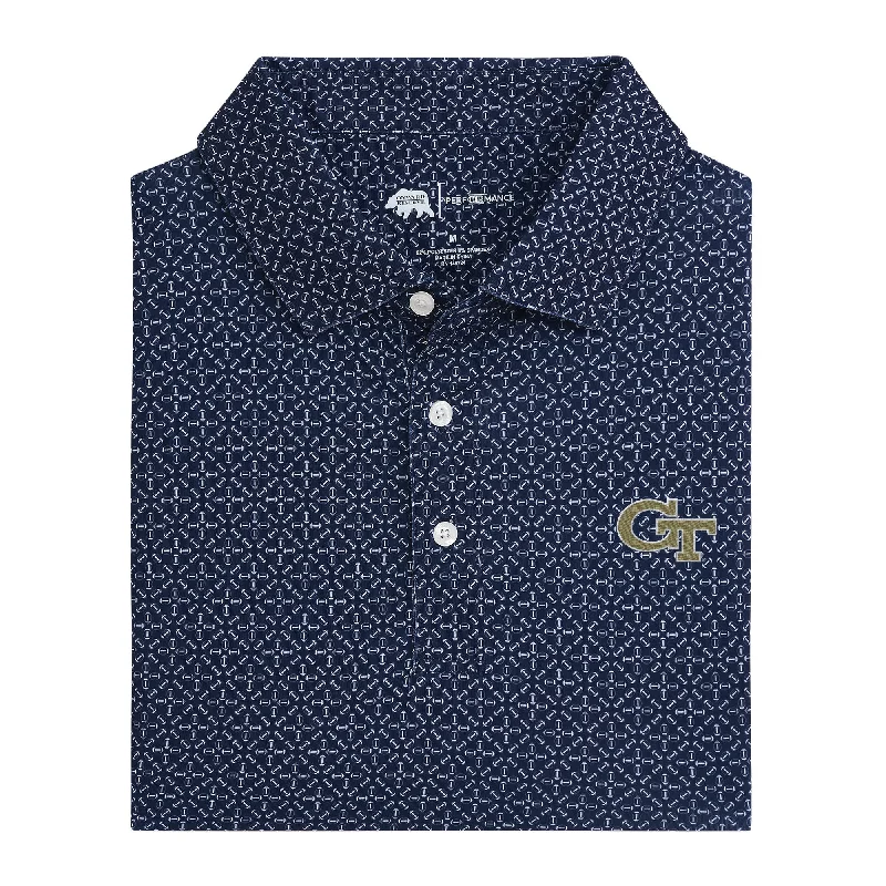 Georgia Tech Gameday Printed Performance Polo - Naval Academy