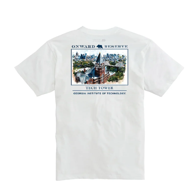 Georgia Tech Tower Short Sleeve Tee