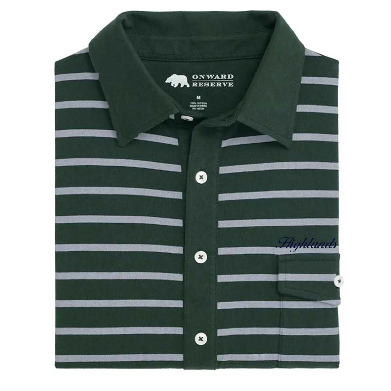 Highlands Town Script Racquet Club Polo - Pine Grove