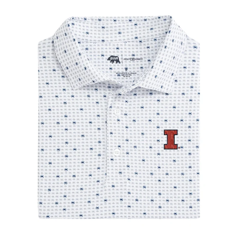 Illinois Tour Logo Printed Performance Polo