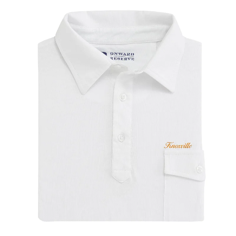 Knoxville Town Script Old School Polo - White