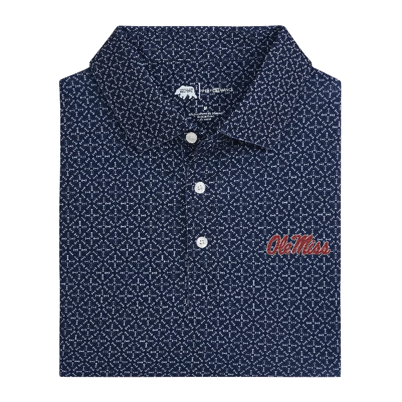 Ole Miss Gameday Printed Performance Polo - Naval Academy