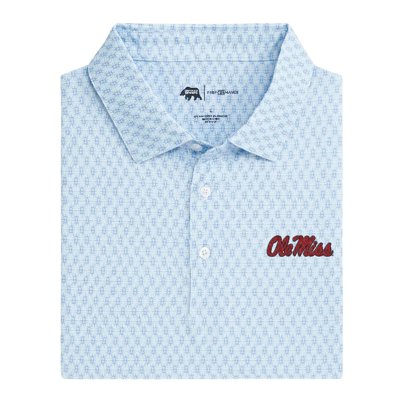 Ole Miss Tents Printed Performance Polo - Open Air