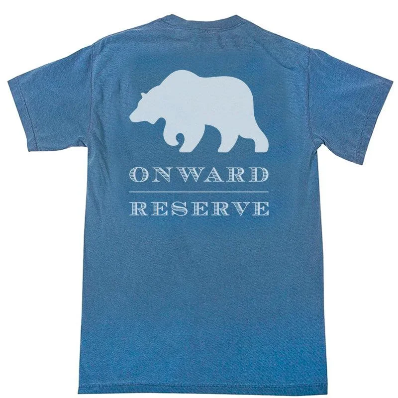 Rustic Bear Short Sleeve tee - Washed Blue