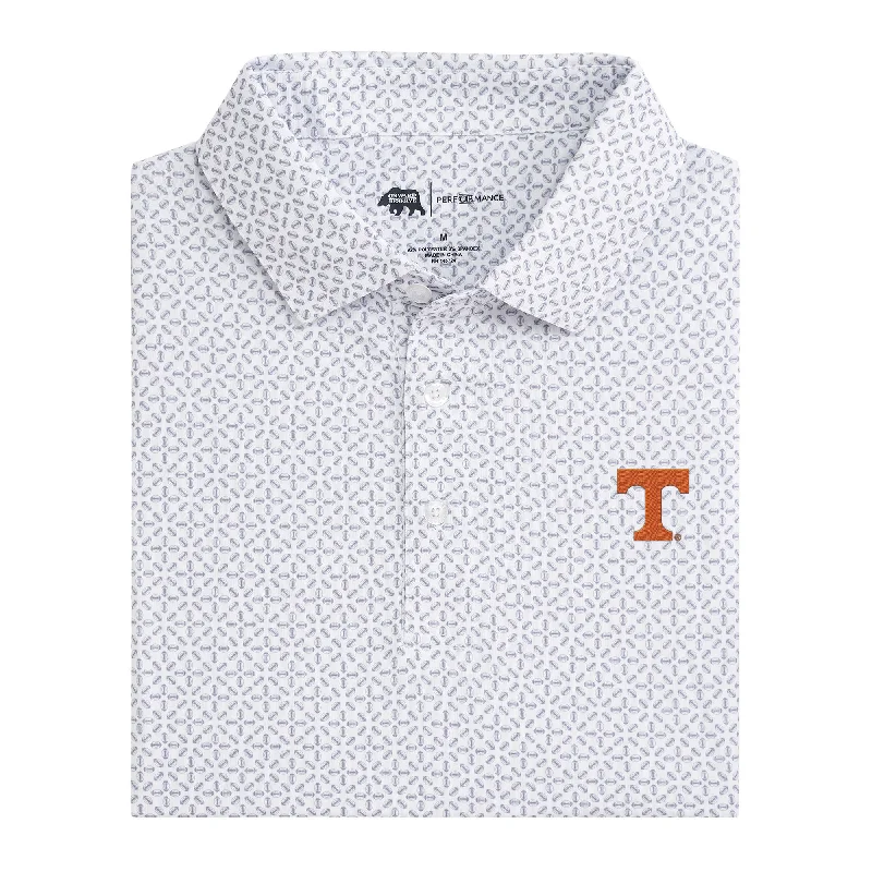 Tennessee Gameday Printed Performance Polo - White