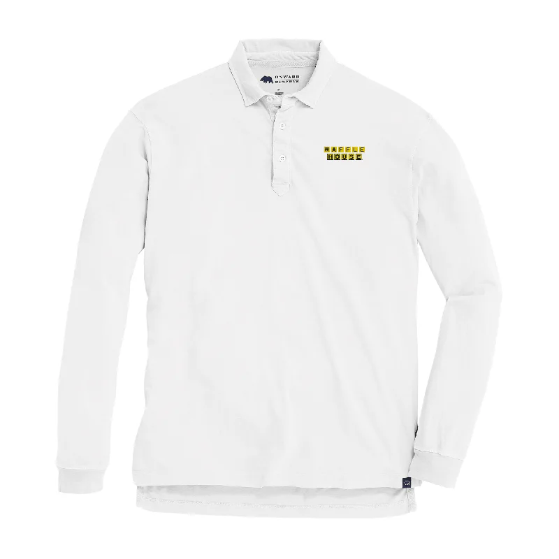 Waffle House Perry Polo - White