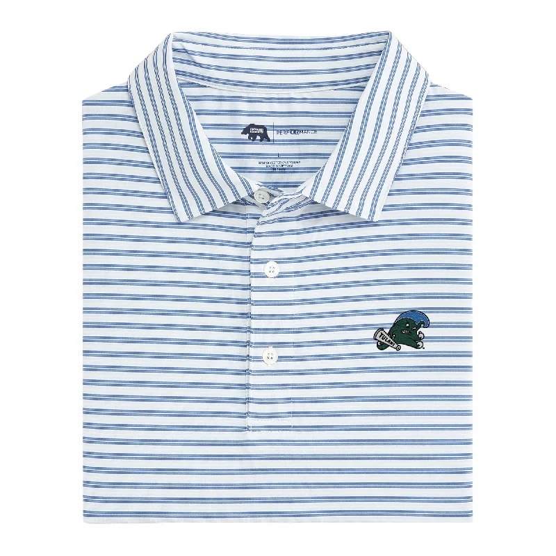 Wedge Stripe Tulane Performance Polo