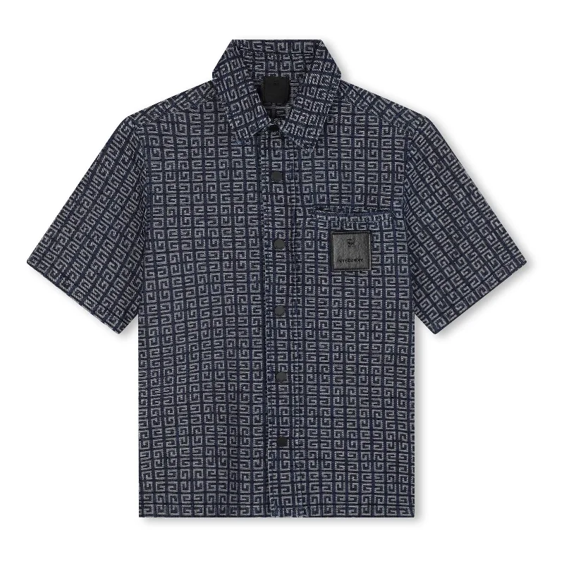 Blue Short Sleeve Short